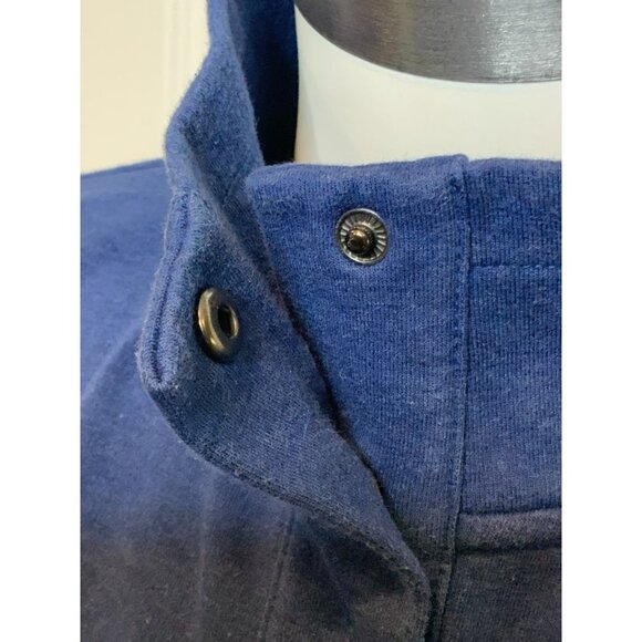 Vineyard Vines Men's Blue 1/4 Snap Logo Long Sleeve Top, Size XS - Picture 3 of 8